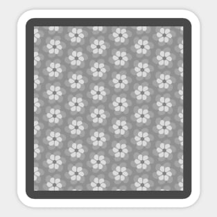 Grey flowy seamless pattern Sticker